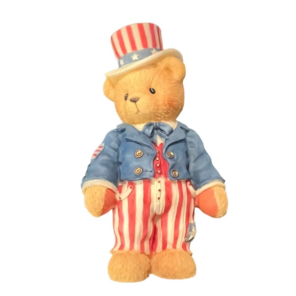 Vintage Cherished Teddies Uncle Sam Figurine‎ NIB - Picture 1 of 4